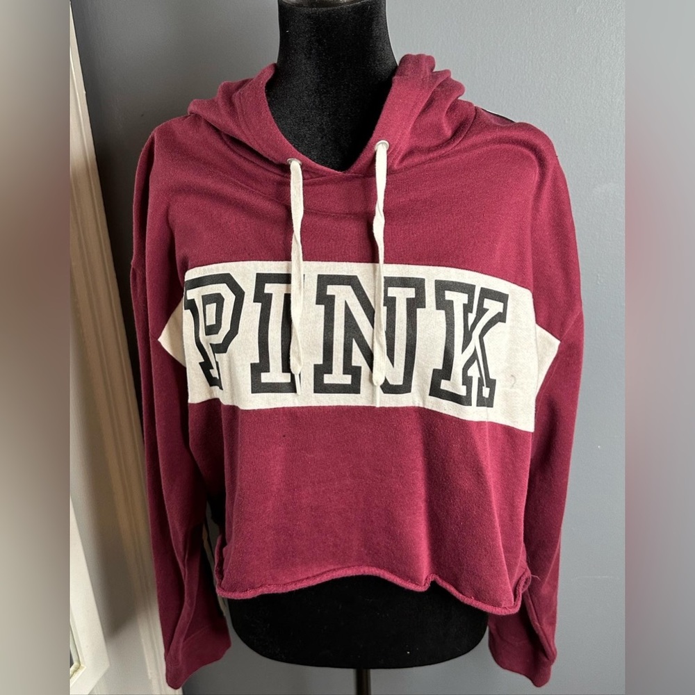 PINK cropped hoodie